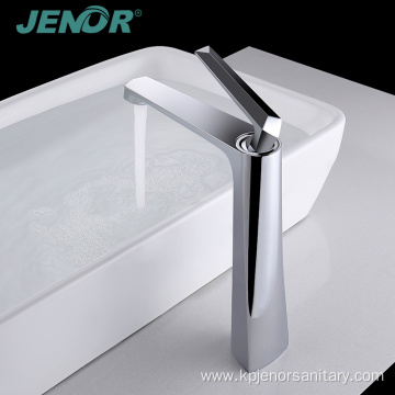 New Design Bathroom Supporting Chrome High Basin Faucet